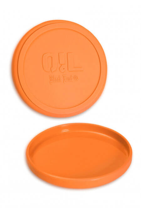 Silikonschale, Oil Black Leaf, matt, Orange
