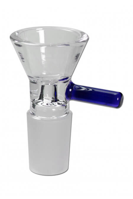 Glaskopf mit Henkel, NS 14, Blau