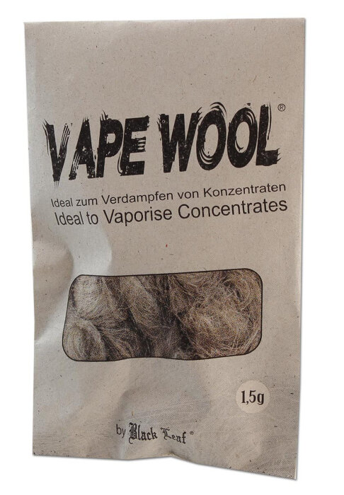 Black Leaf Vape Wool aus Hanffasern, 1,5 g