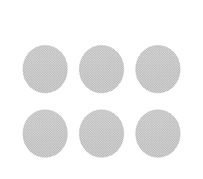 Normalsieb Set klein, 6 Siebe, Storz und Bickel