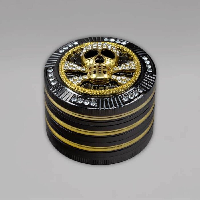 Bling Bling Grinder, 4-teilig, 50 mm, Skull