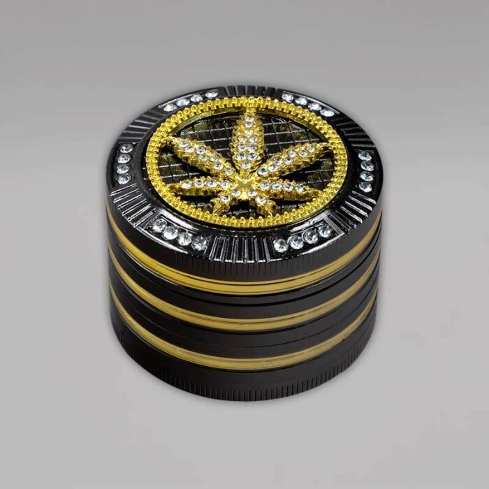 Bling Bling Grinder, 4-teilig, 50 mm, Leaf