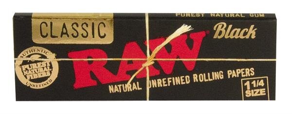 RAW Classic Black 1 1/4 Paper, Heftchen mit 50 Blättchen