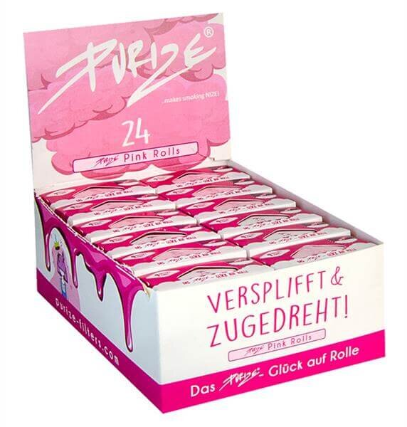 PURIZE Pink Rolls, 4 m, Box à 24 Rollen