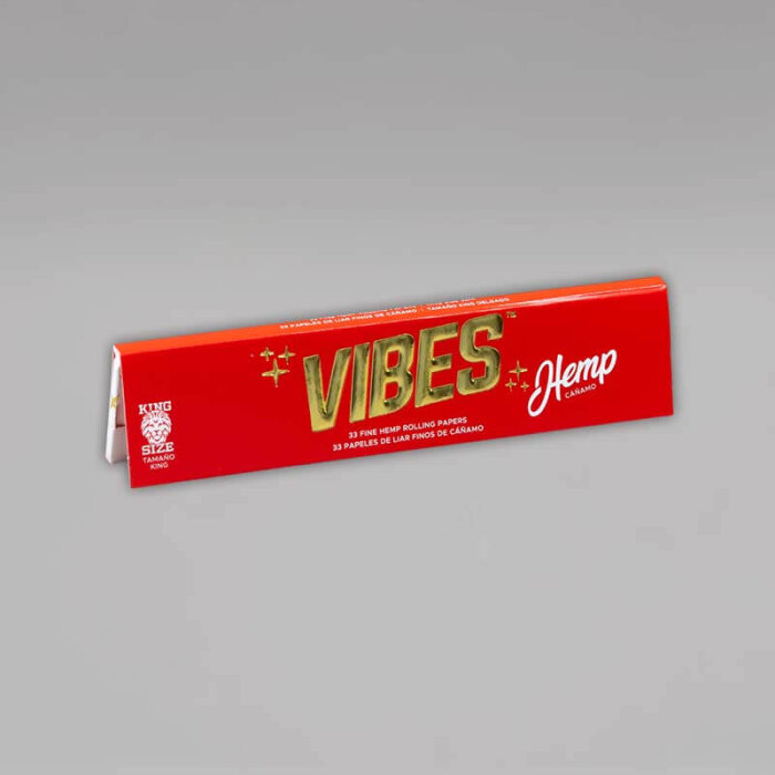 VIBES Papers King Size Slim Hemp, Heftchen mit 33 Blättchen
