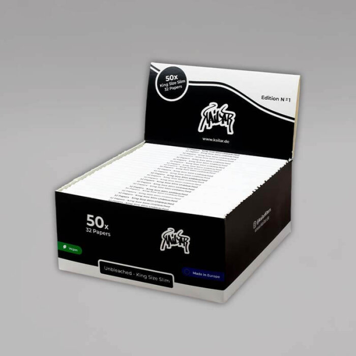 Kailar King Size Slim Longpapers, Box à 50 Heftchen