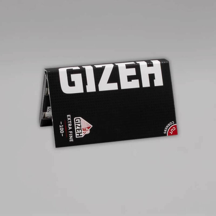 GIZEH Black Extra Fine Regular Size, Heftchen mit 100 Blättchen