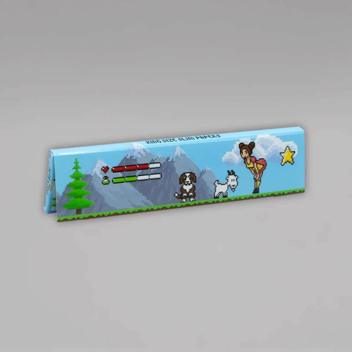 choosypapers Pixel - Heidi, King Size Slim, Heftchen à 32 Blättchen