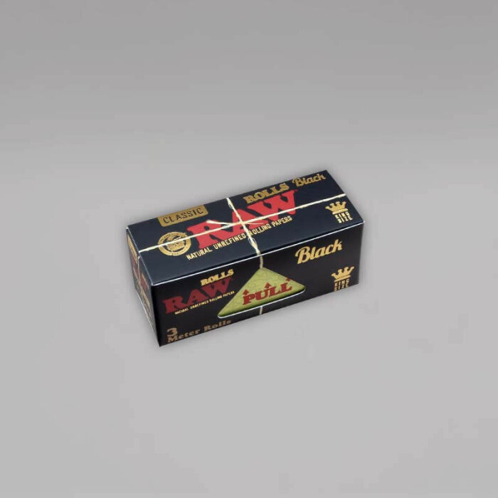 RAW Classic Black King Size Rolls, 3 Meter Rolle