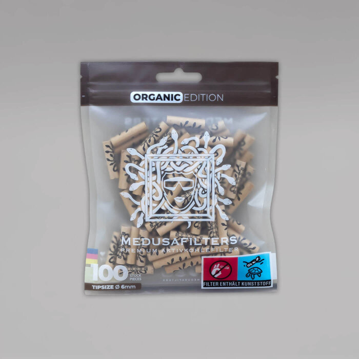 100 MEDUSA Aktiv-Cellulose-Filter Organic, 6 mm