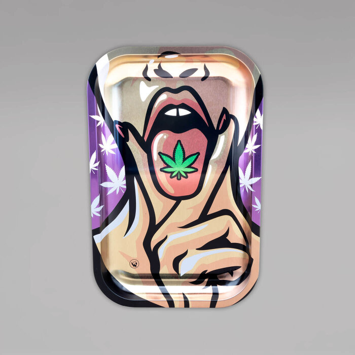Rolling Tray 420 Girl, Metall, 27,5 x 17,5 cm