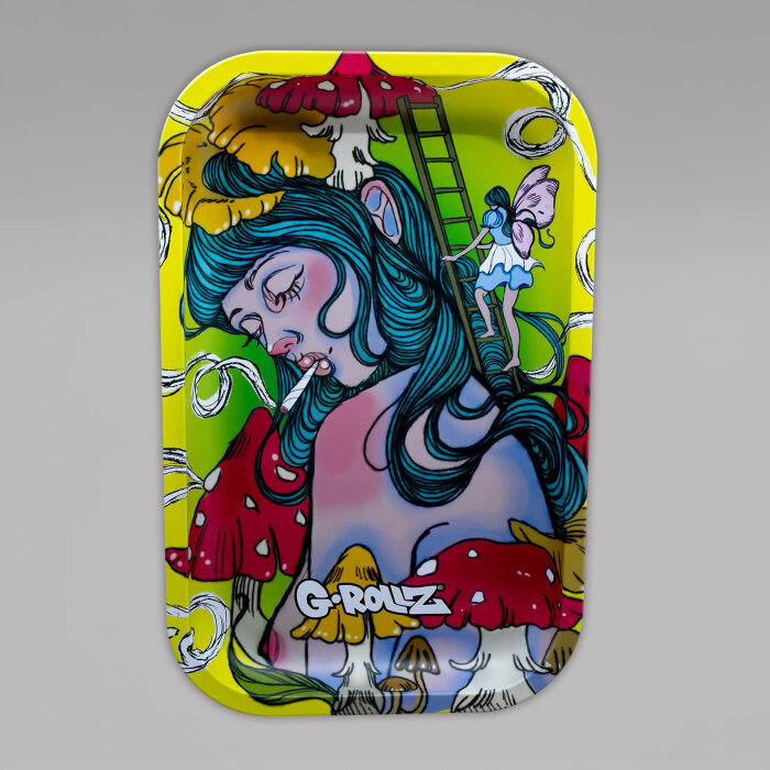G-Rollz Smokey Shroom Rolling Tray, 27,5 x 17,5 cm