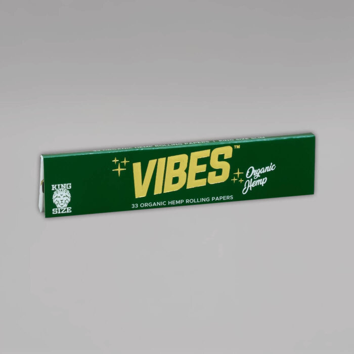 VIBES Papers King Size Slim Organic Hemp, Heftchen à 33 Blättchen
