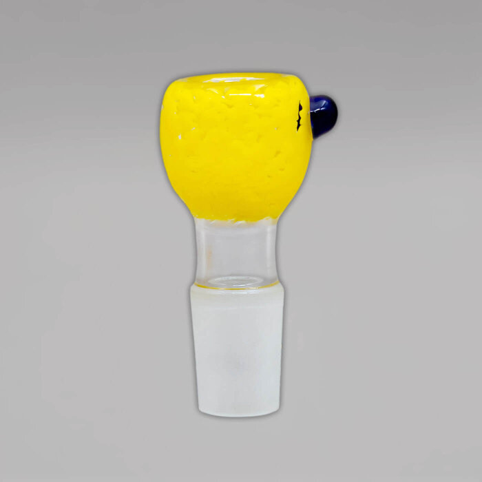 Glaskopf rund, kleiner Durchlass, 18,8er, Gelb
