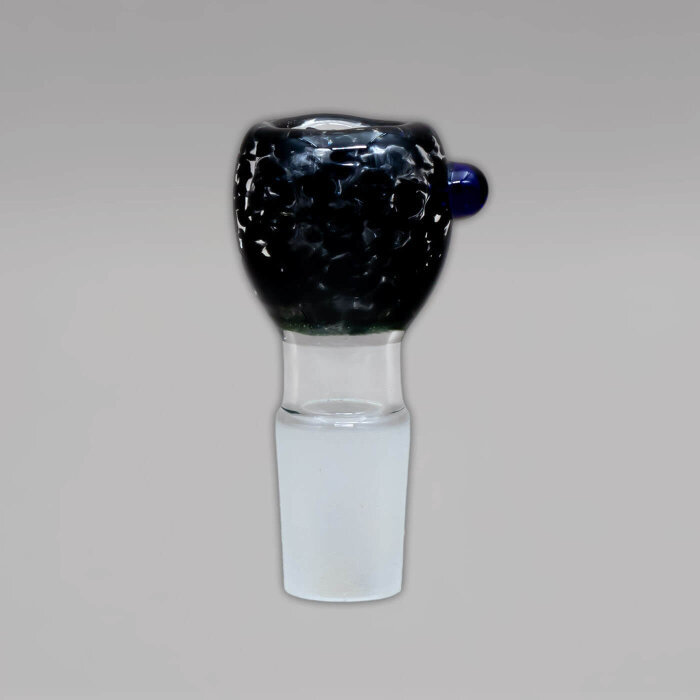 Glaskopf rund, kleiner Durchlass, 18,8er, Schwarz
