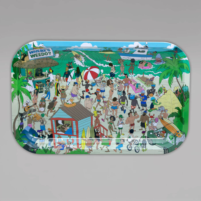 Where is Weedo? 2 Rolling Tray, Metall, 28 x 17 cm