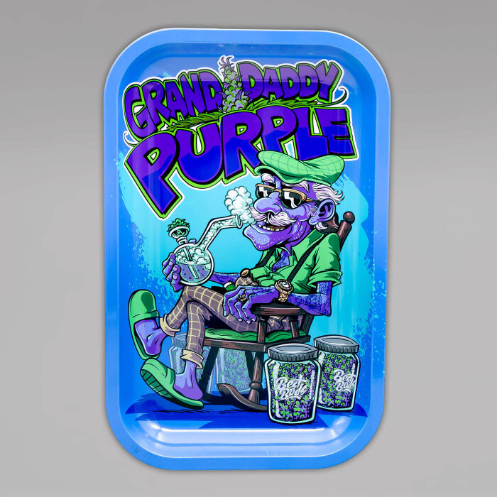Best Buds Grand Daddy Purple Rolling Tray, 27,5 x 17,6 cm