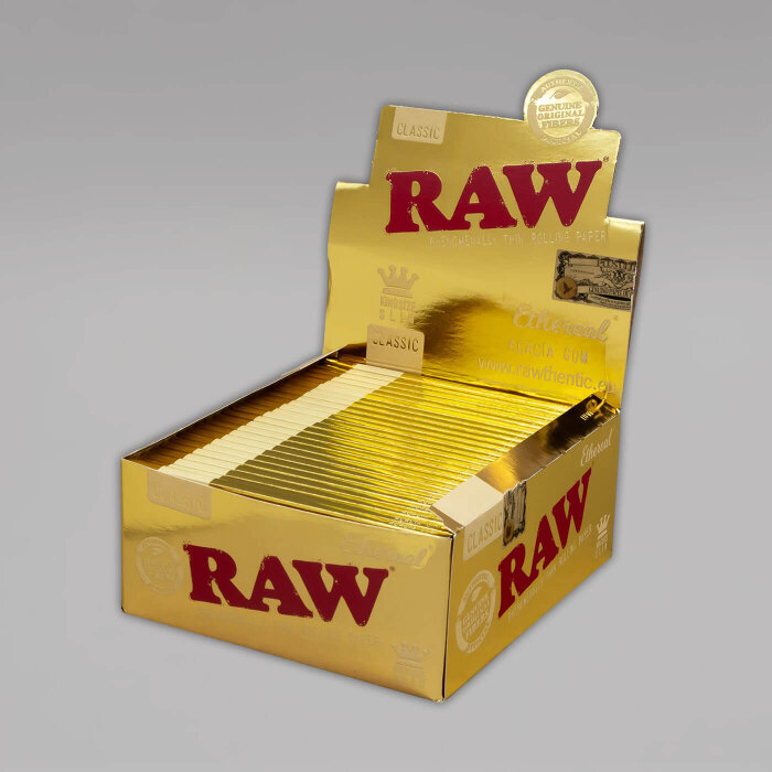 RAW Ethereal Slim Longpapers, Box mit 50 Heftchen