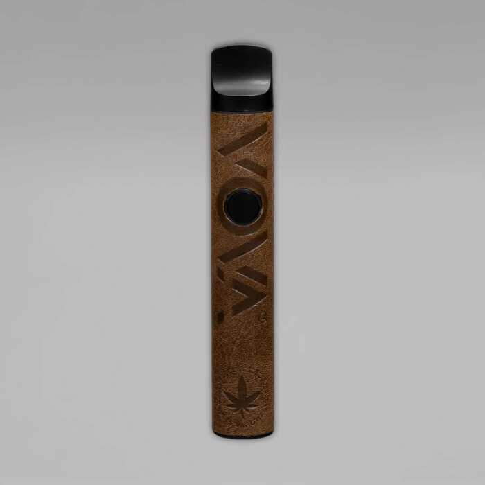 VOVA Dry Herb Vaporizer, Brown Leather