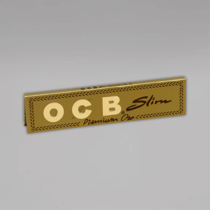 OCB Slim Premium Oro Gold Papers, Heftchen