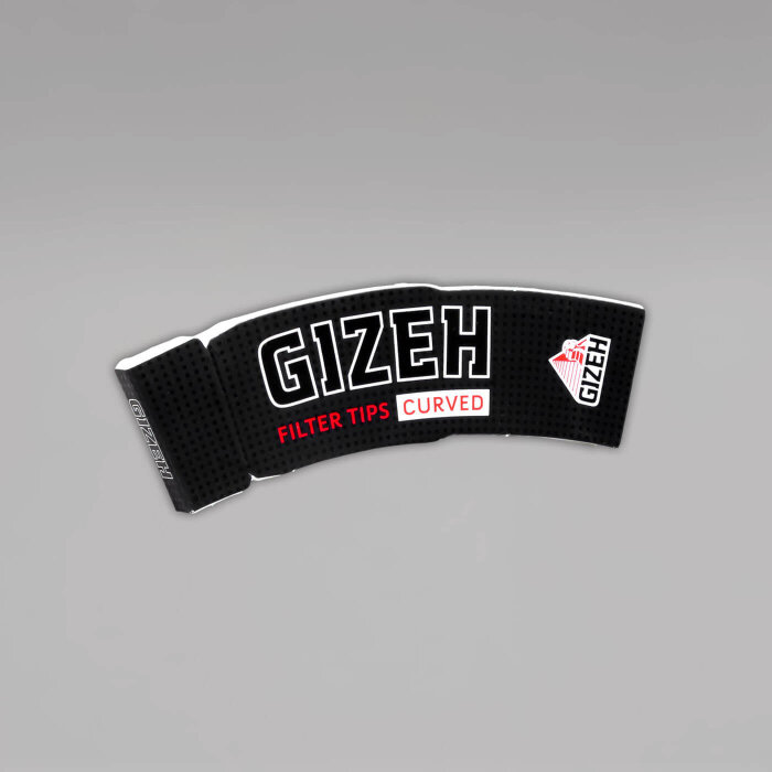 GIZEH Filter Tips Curved, Heftchen à 34 Tips