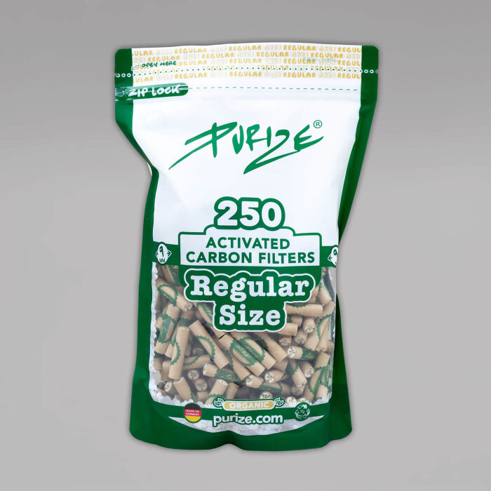 250 PURIZE Regular Size Filter, Organic, 9 mm, organic/braun