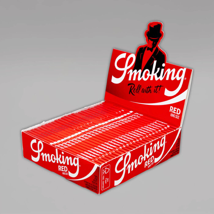 Smoking Red King Size Box, 25 Heftchen
