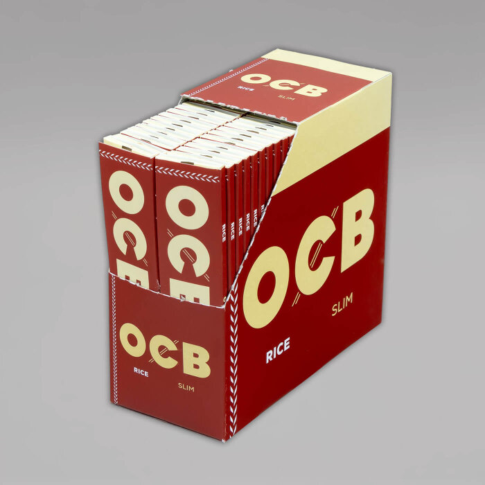 OCB Rice King Size Slim Longpapers, Box à 50 Heftchen