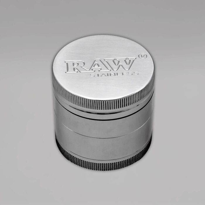 RAW Stainless Steel Grinder, 4-teilig, 50 mm