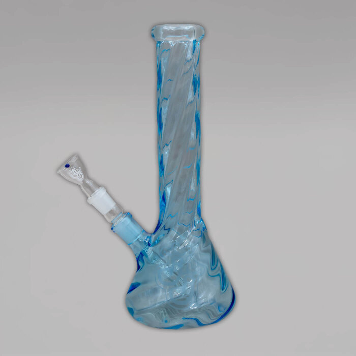 Jelly Joker Twisted Bong, blau, 35 cm, 18,8er