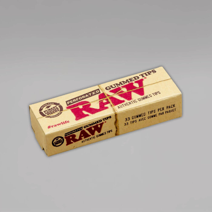 RAW Gummed Filtertips perforiert, 33 Tips