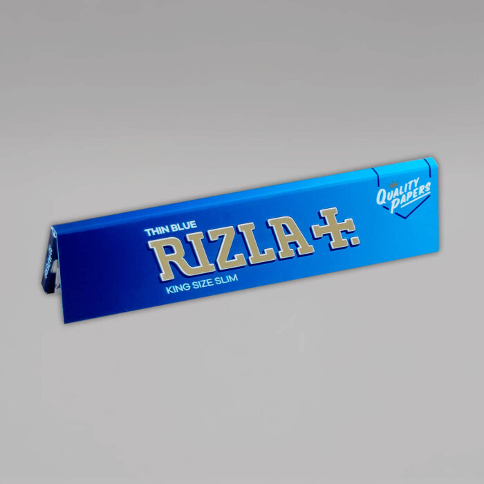 Rizla+ Thin Blue King Size Slim Papers, Heftchen mit 32 Blättchen