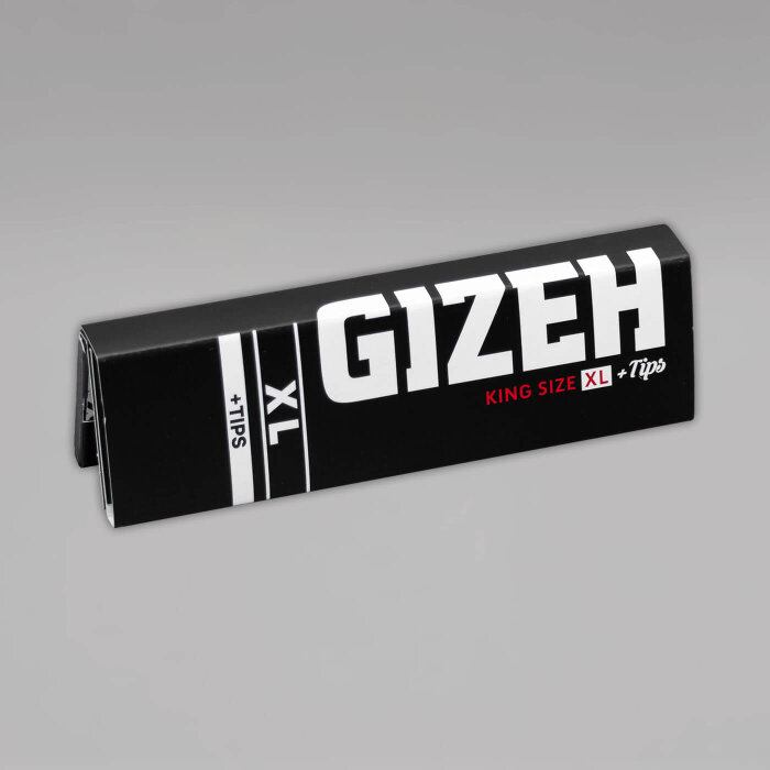 GIZEH King Size XL Extra Fine Longpapers inkl. Tips, Heftchen mit 34 Blättchen