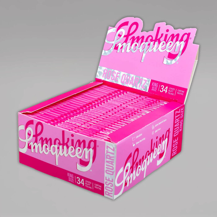 Smoking Smoqueen Rose King Size Slim Longpapers, Box à 50 Heftchen