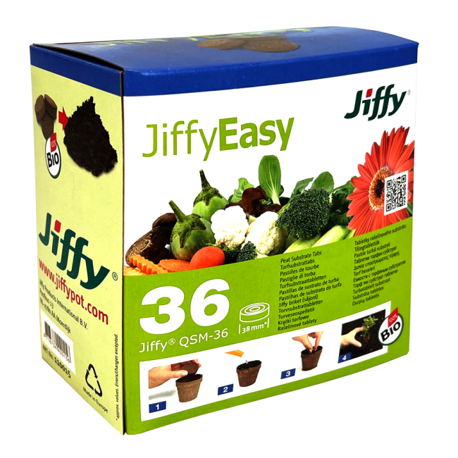 Jiffy Quick soil mix - 36 Tabs je Packung - 38 mm