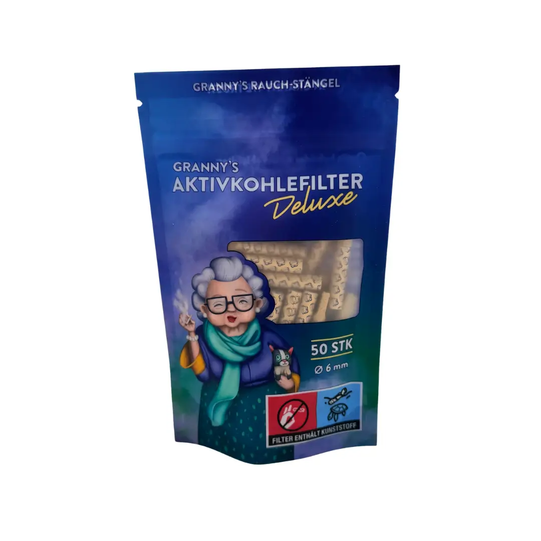 Granny´s Weed Hybrid Aktivkohlefilter Deluxe 6mm, 50 Stück