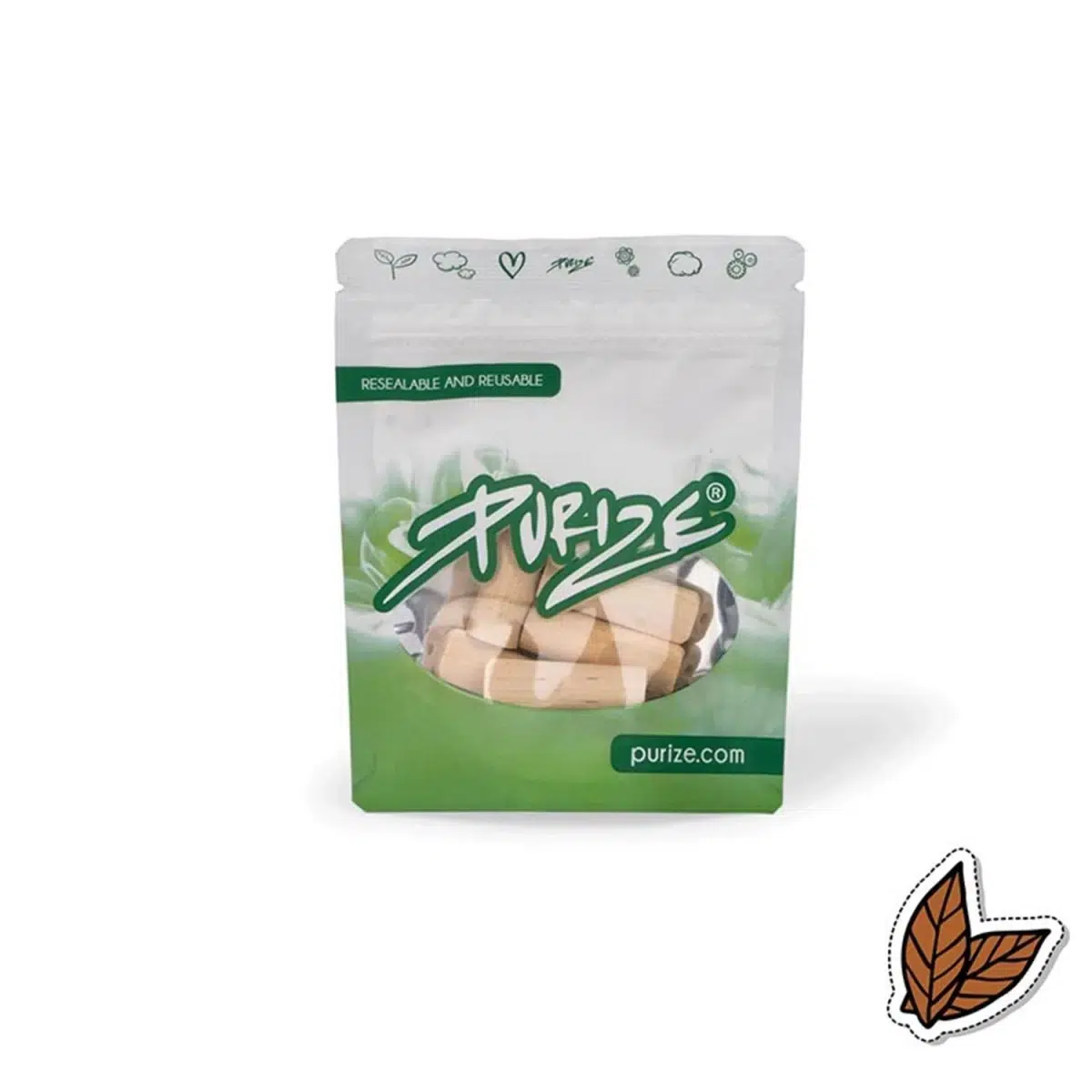 PURIZE Holzmundstück Vanilla Regular Size - 5 Stück
