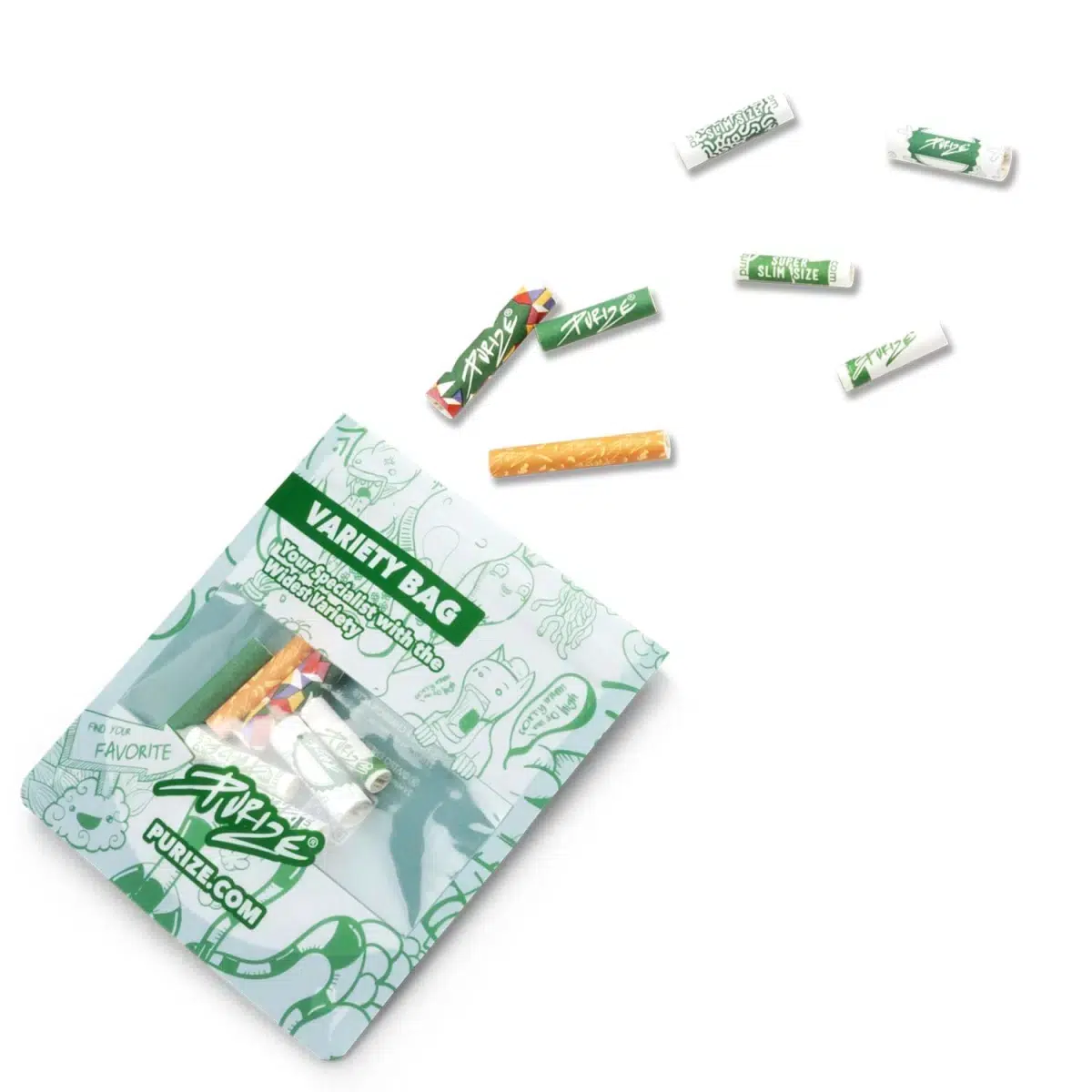 PURIZE Aktivkohlefilter Variety Bag