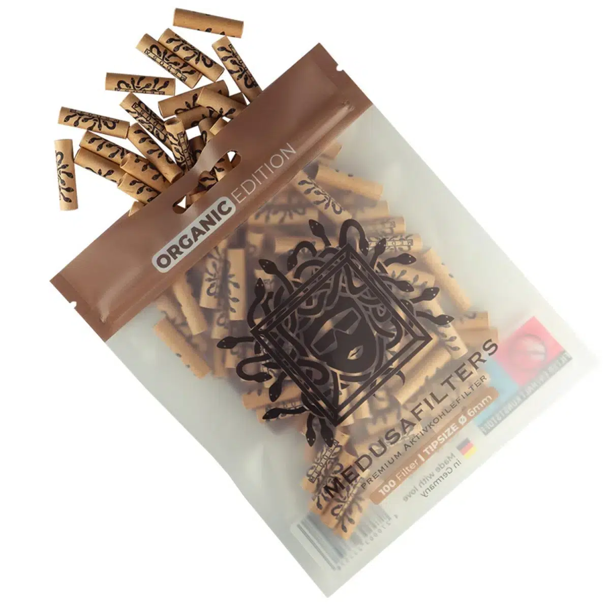 Medusafilters Aktivkohlefilter 6mm Organic - 100 Stück