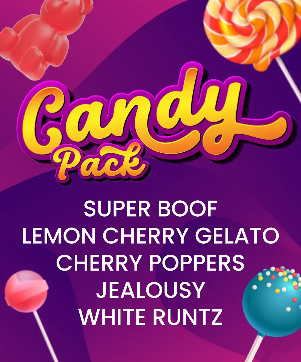 Barneys Farm Candy Pack mit 5 Samen + 5er Giftpack Gratis dazu