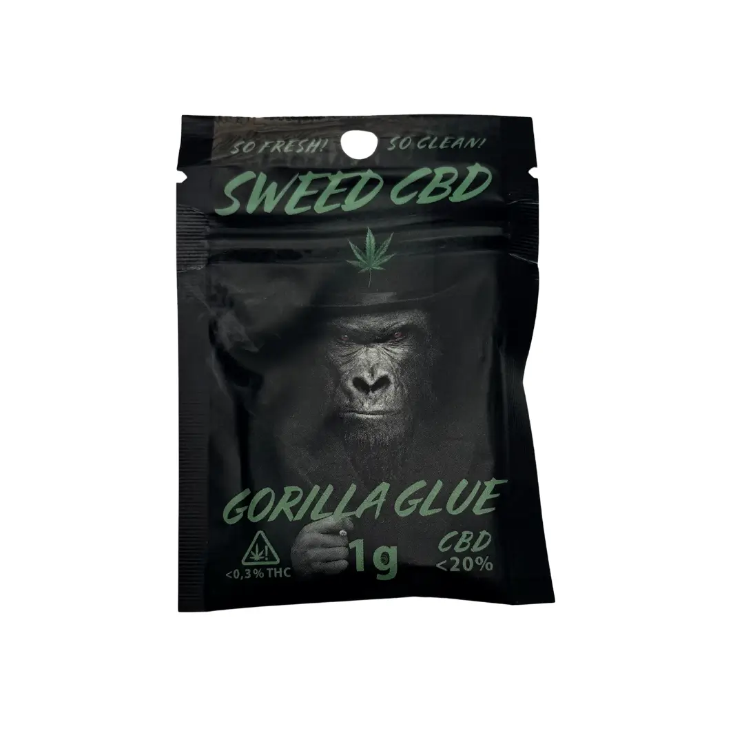 Sweedbar Gorilla Glue CBD Blüten 1g