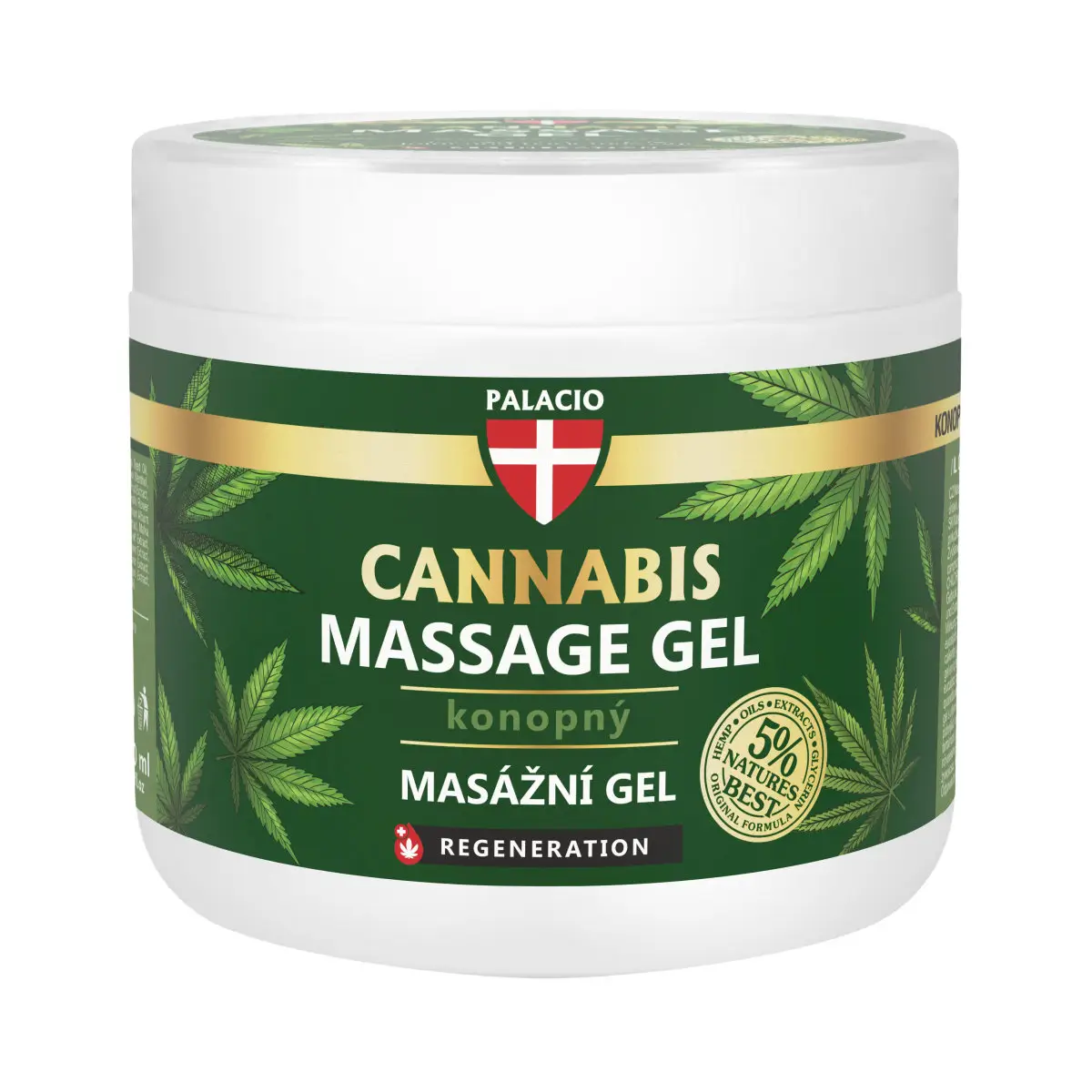 Palacio Hanf Massagegel mit Bioöl regenerierend - Dose mit 600ml