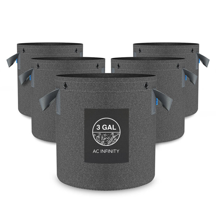 AC Infinity Stofftöpfe, 3,8 Liter, 5er-Pack