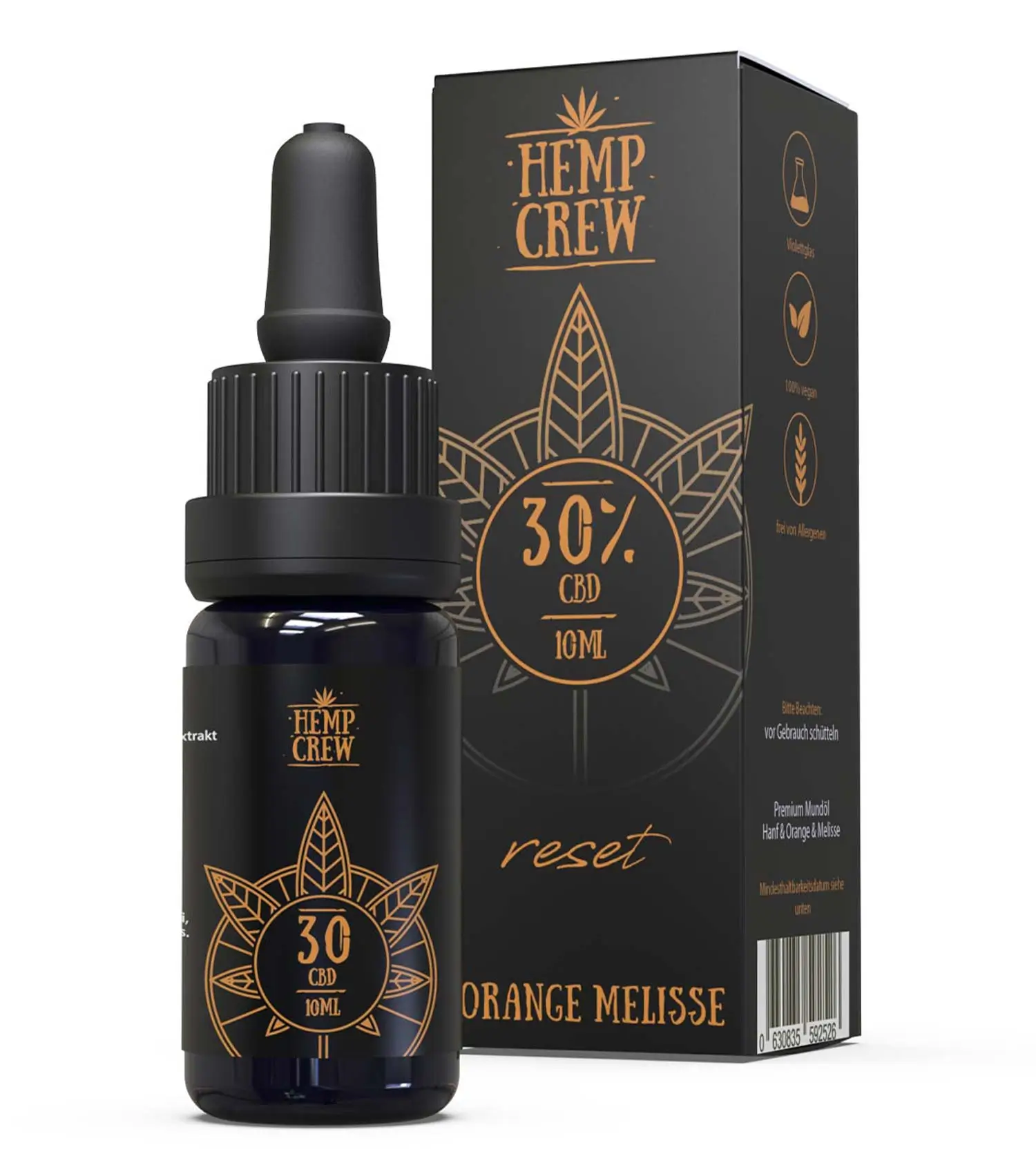 CBD Öl Orange-Melisse (30%) HempCrew