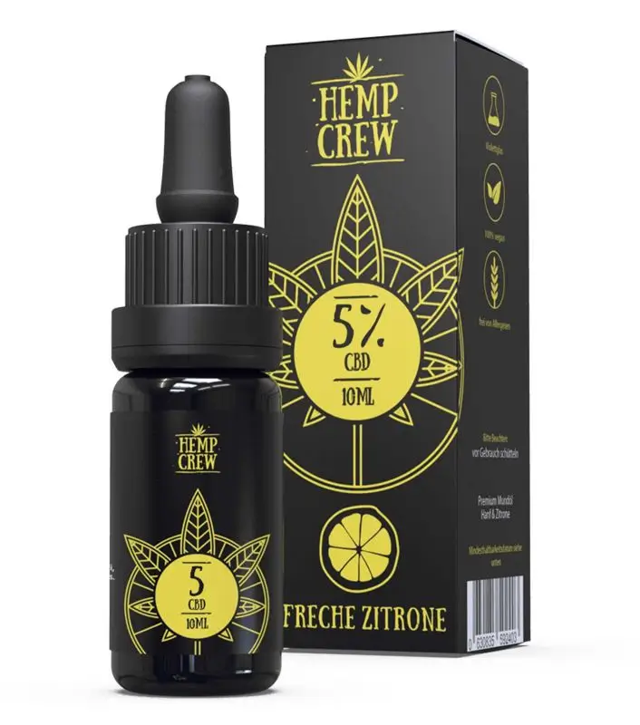 CBD Öl Freche Zitrone (5%) HempCrew