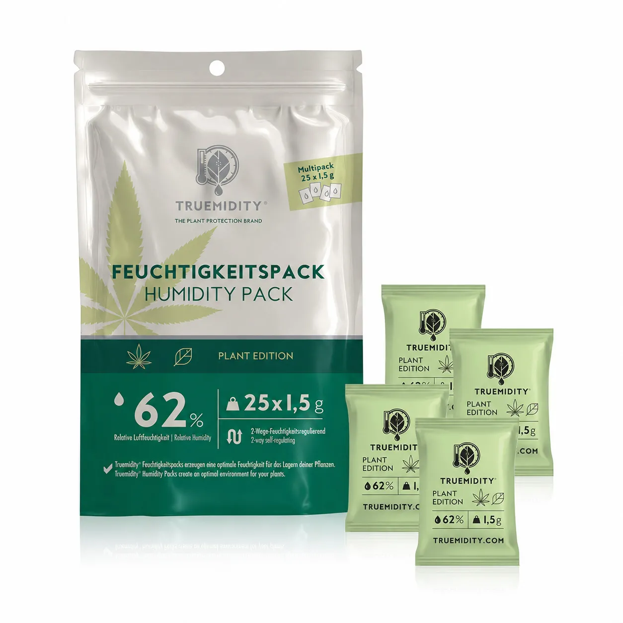 TRUEMIDITY 2-Wege Feuchtigkeitsregulator 62% 25 x 1,5g
