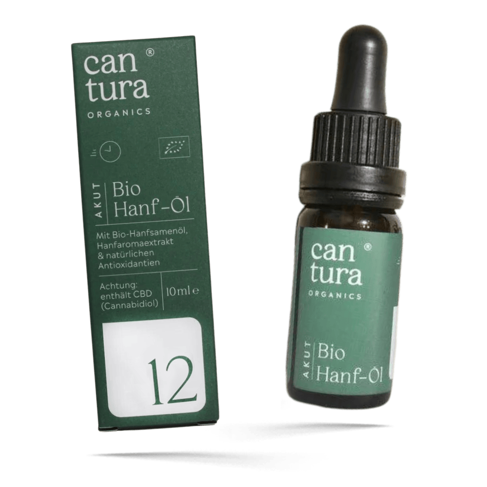 Cantura Organics AKUT 12 - BIO CBD Öl 12%  5ml /10 ml - 10 ml