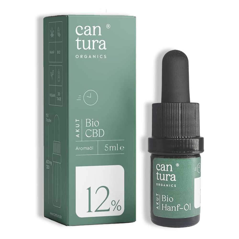 Cantura Organics AKUT 12 - BIO CBD Öl 12%  5ml /10 ml - 5ml