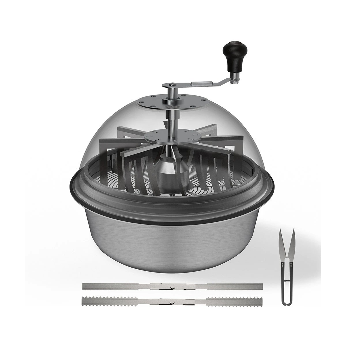 AC Infinity Twist-Spin-Trimmer 43 cm mit Klarsichtkuppel