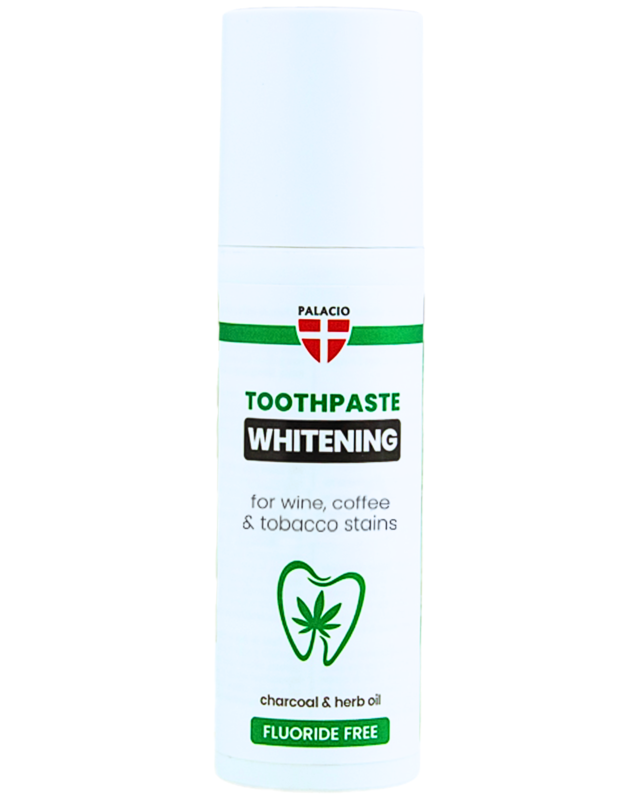 PALACIO Zahnpasta Whitening mit Hanföl und Aktivkohle 75 g